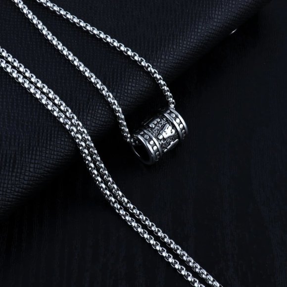 ❤️Six-character mantra rotatable beads necklace, N90201P111 - Picture 7 of 8